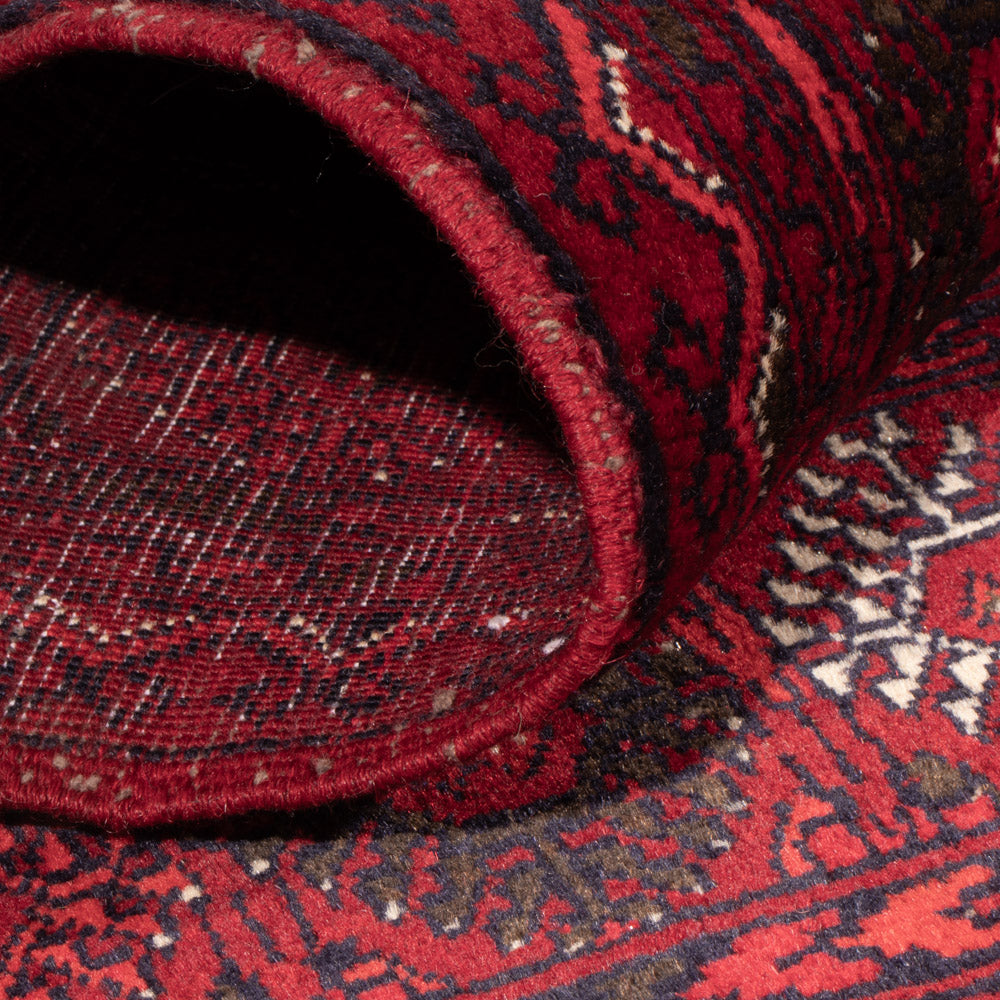 Tappeto afgano - 119 x 77 cm - rosso scuro