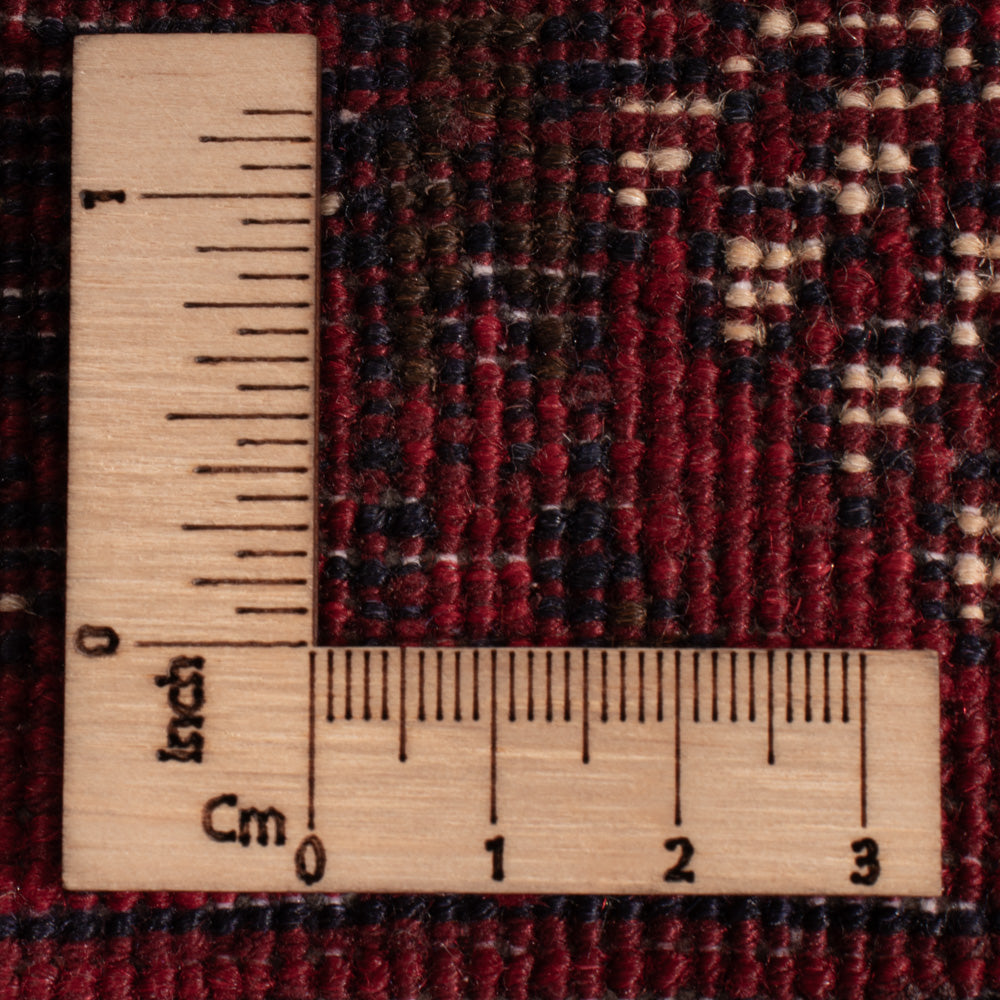 Tappeto afgano - 119 x 77 cm - rosso scuro