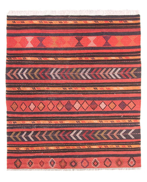 Tappeto Kelim - Vecchio - 190 x 160 cm - multicolore