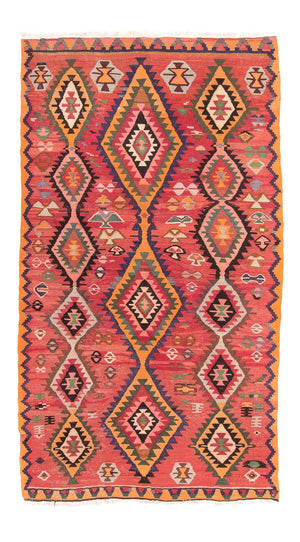 Tappeto corsia Tappeto Kelim - Vecchio - 310 x 165 cm - multicolore
