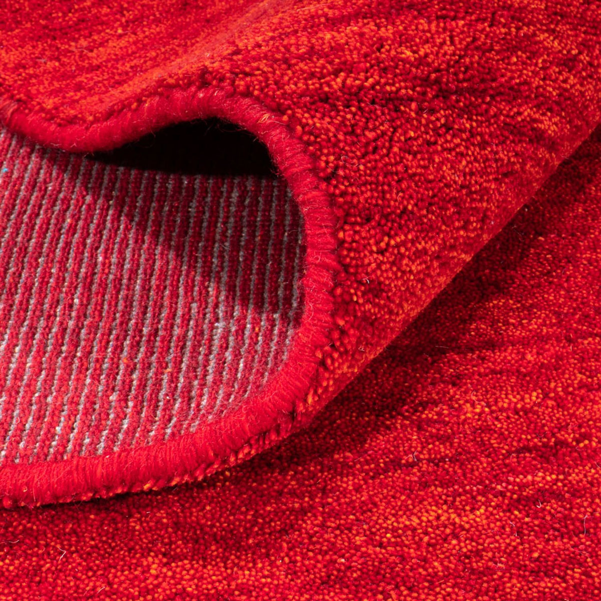 Tappeto Gabbeh - Softy quadrato - 200 x 200 cm - rosso