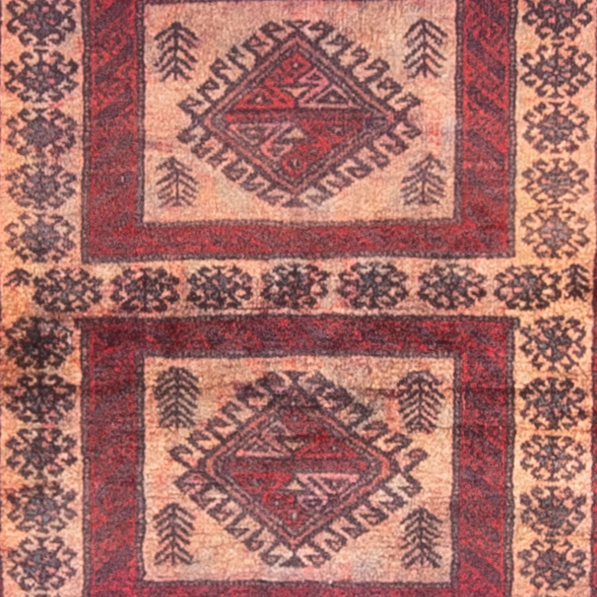 Tappeto corsia Tappeto Belutsch - 202 x 101 cm - multicolore