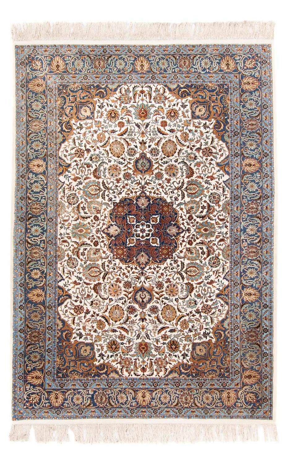 Tappeto di seta - seta cinese - 275 x 185 cm - crema