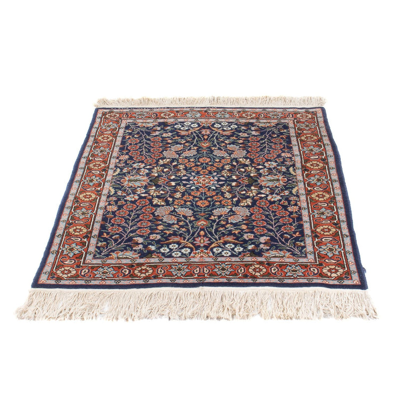 Tappeto orientale - Hereke - 107 x 82 cm - blu scuro