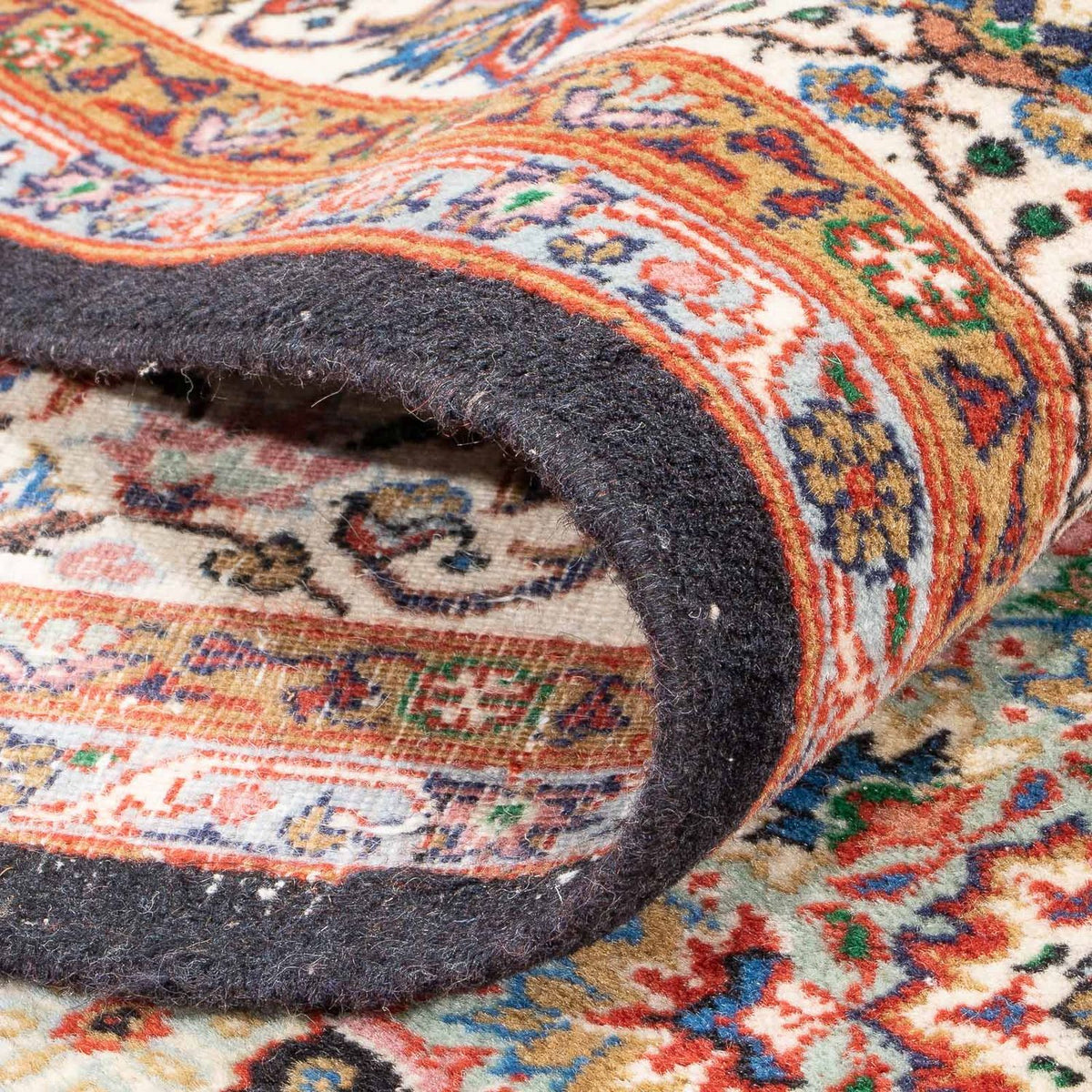 Tappeto orientale - Hereke - 252 x 176 cm - blu scuro