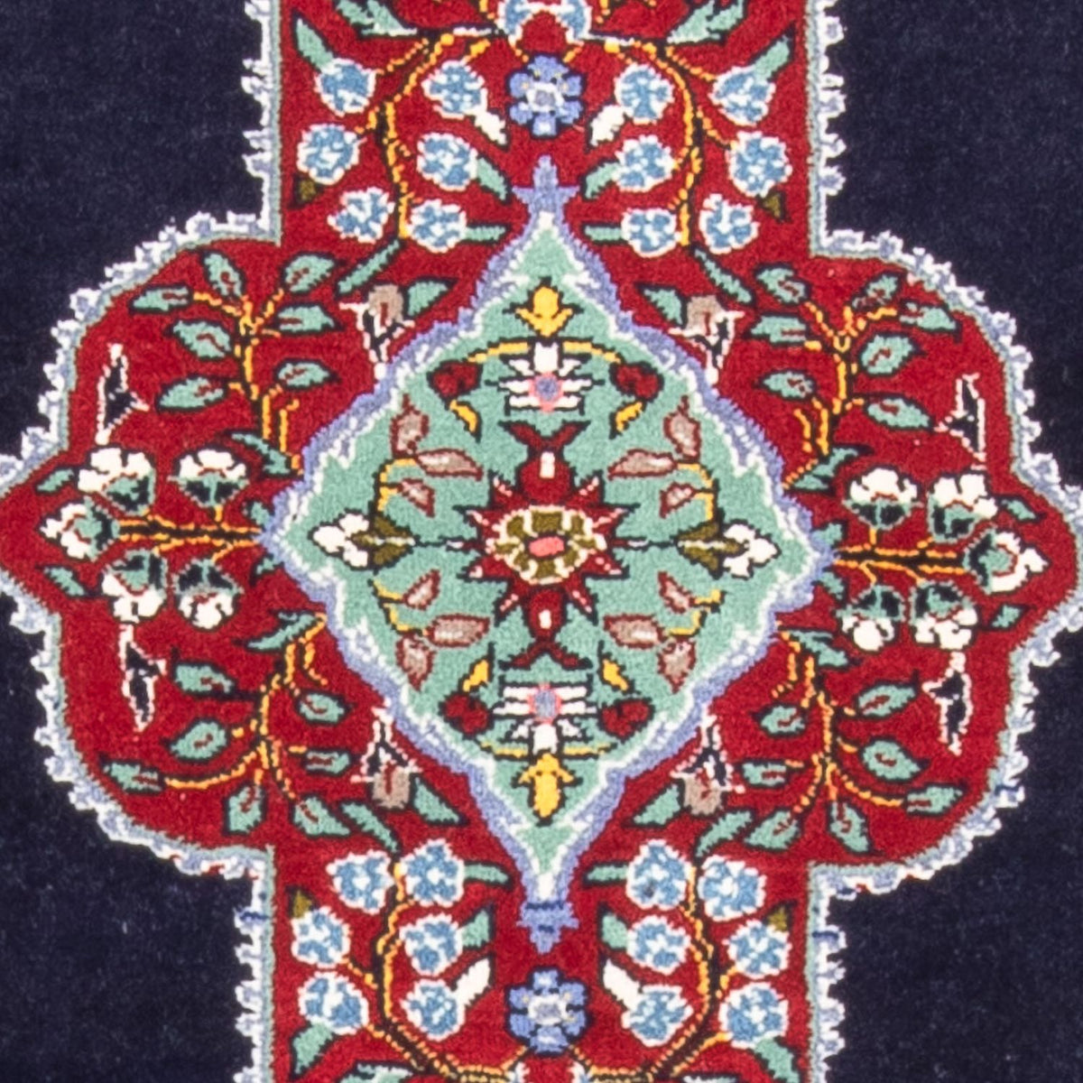 Tappeto Persero - Tabriz - Reale - 96 x 76 cm - blu scuro