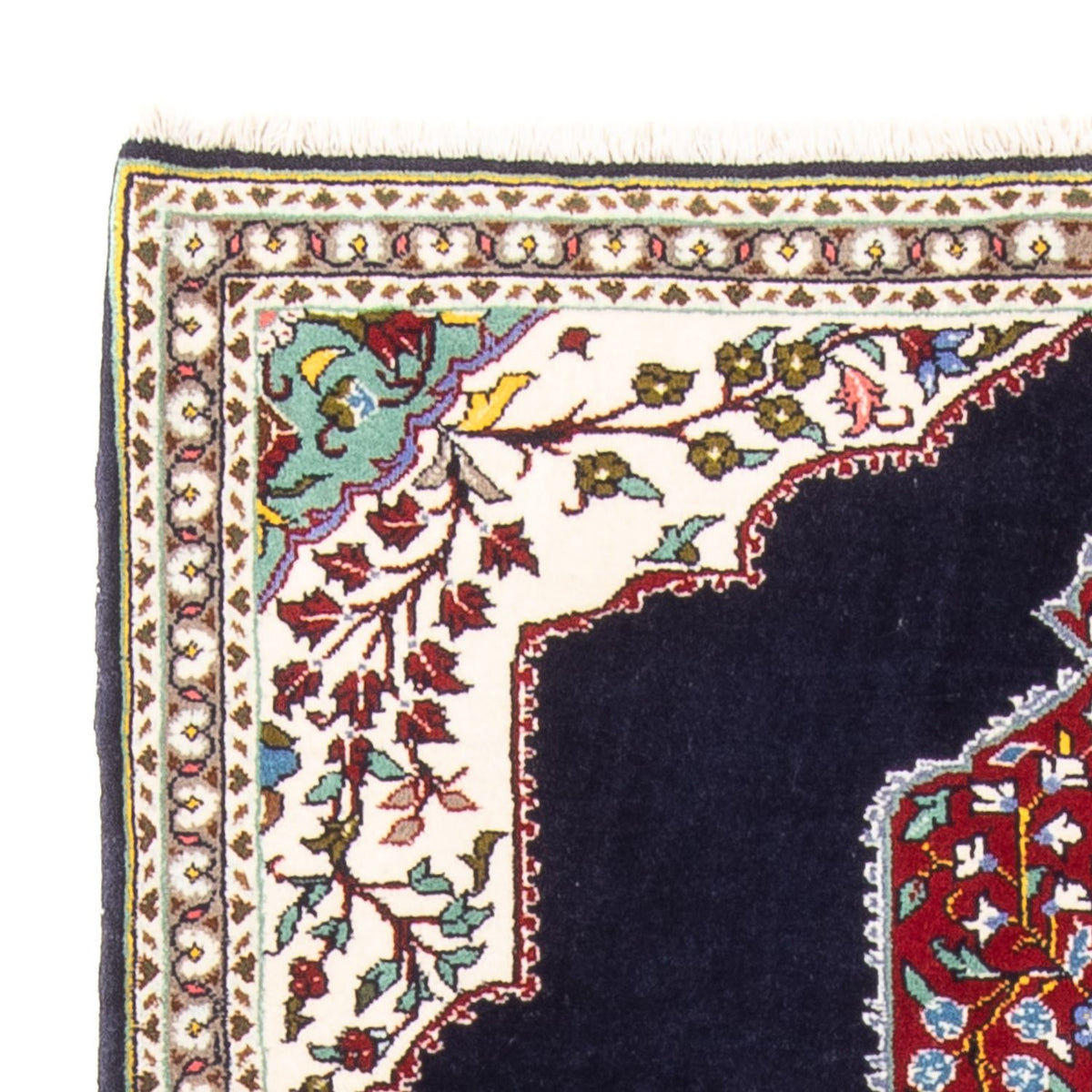 Tappeto Persero - Tabriz - Reale - 96 x 76 cm - blu scuro