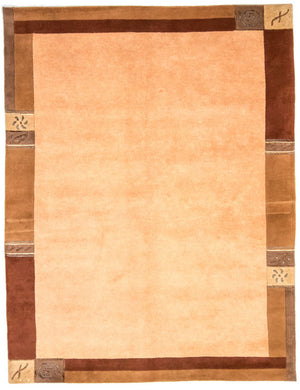 Tappeto Nepal - 238 x 173 cm - marrone chiaro