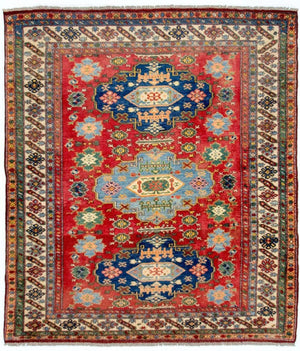 Tappeto Ziegler - Kazak quadrato  - 197 x 188 cm - rosso
