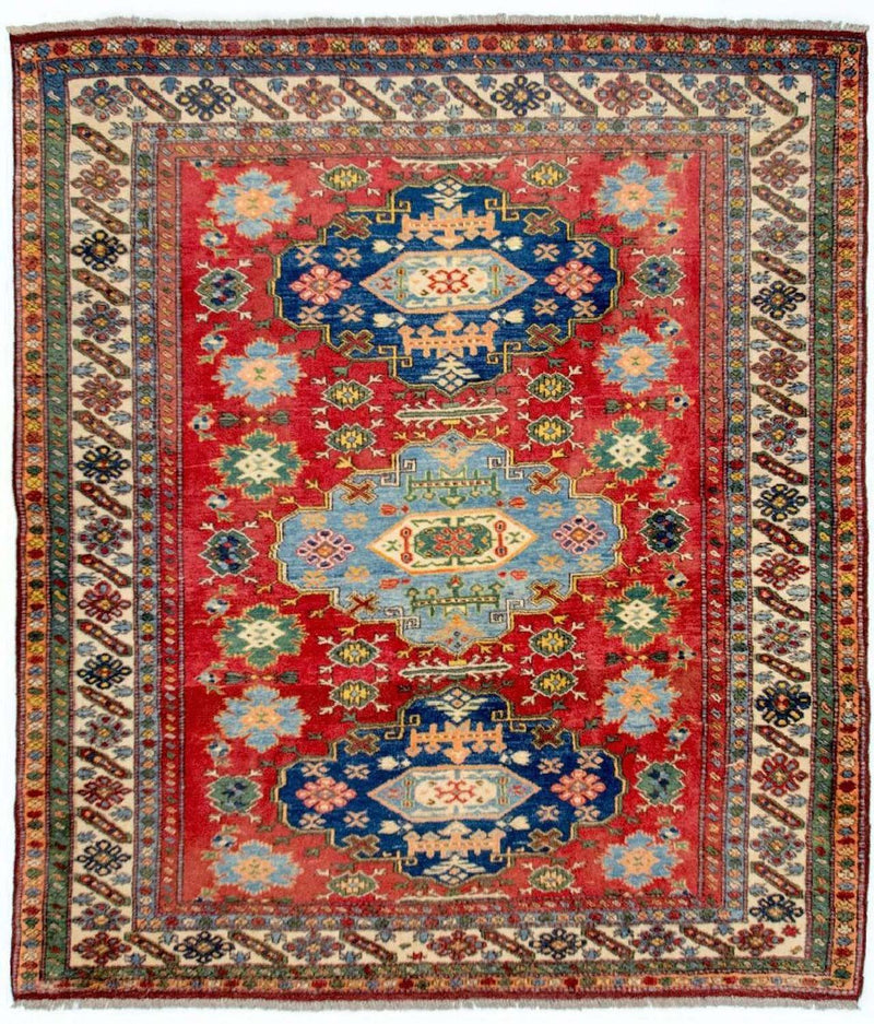 Tappeto Ziegler - Kazak quadrato  - 197 x 188 cm - rosso