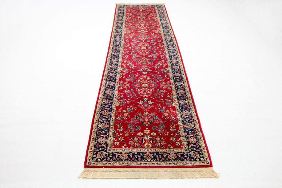 Tappeto corsia Tappeto Persero - Tabriz - 336 x 78 cm - rosso