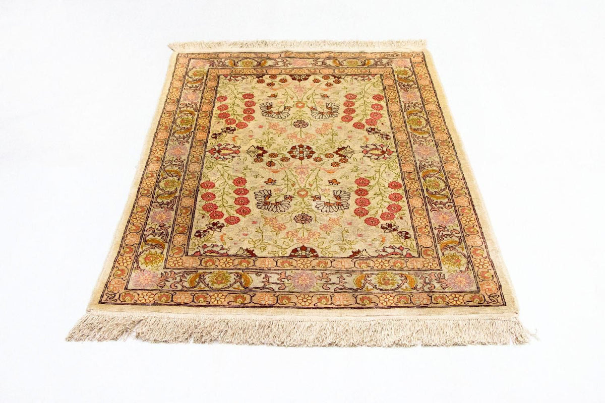 Tappeto di seta - Seta Hereke - Premio - 100 x 64 cm - beige