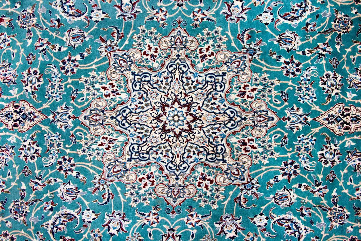 Tappeto Persero - Nain - Premio - 357 x 219 cm - verde