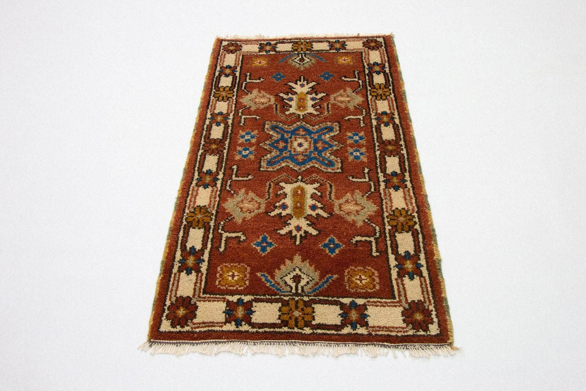 Tappeto orientale - 120 x 64 cm - ruggine