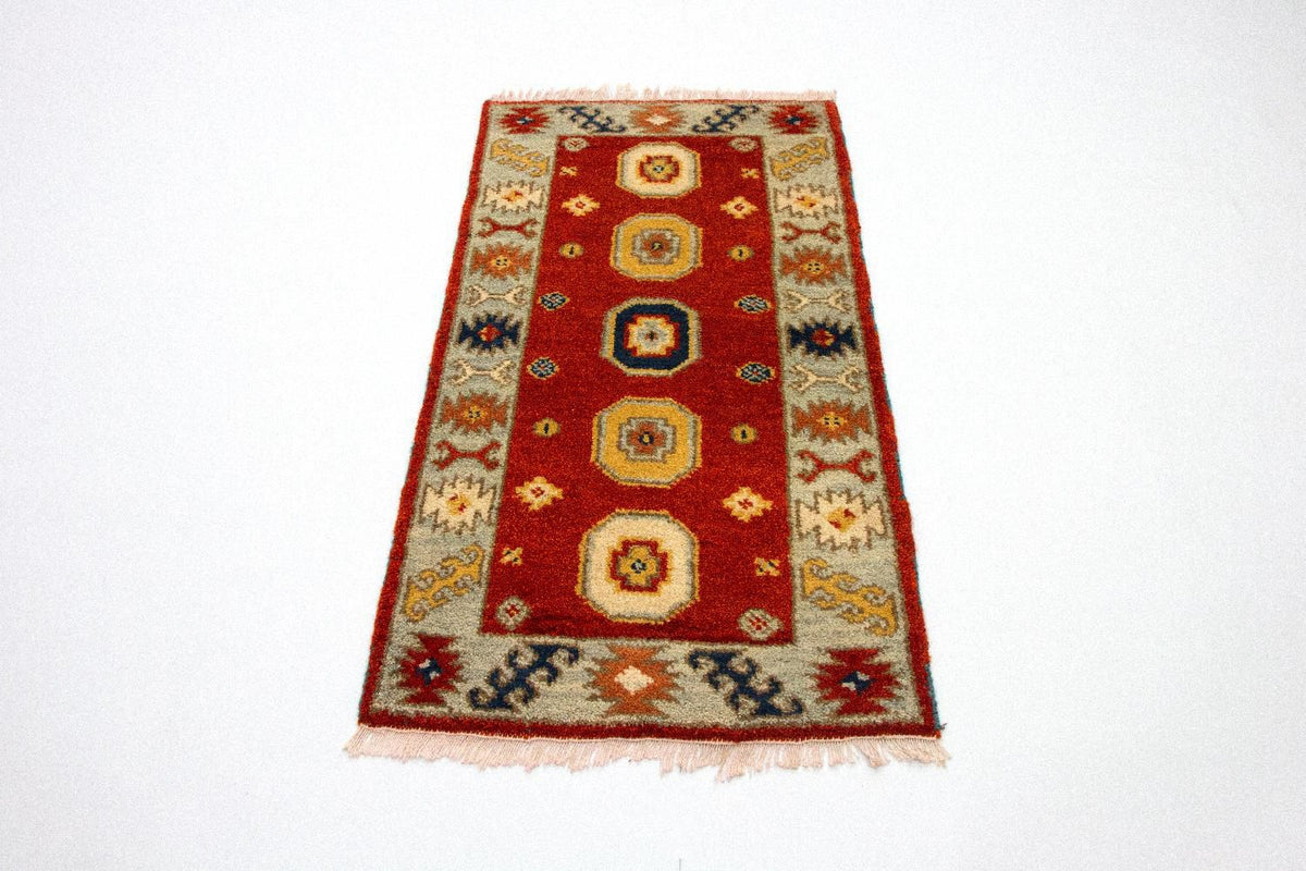Tappeto orientale - 125 x 64 cm - rosso