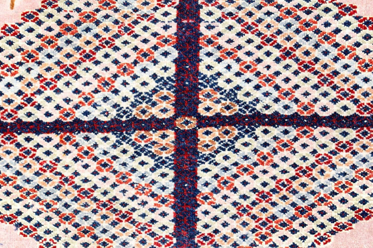 Tappeto afgano - 140 x 120 cm - rosa