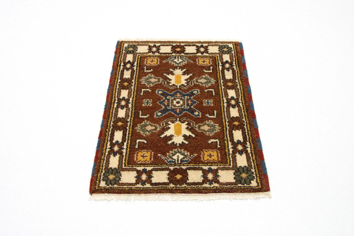 Tappeto orientale - 92 x 61 cm - marrone
