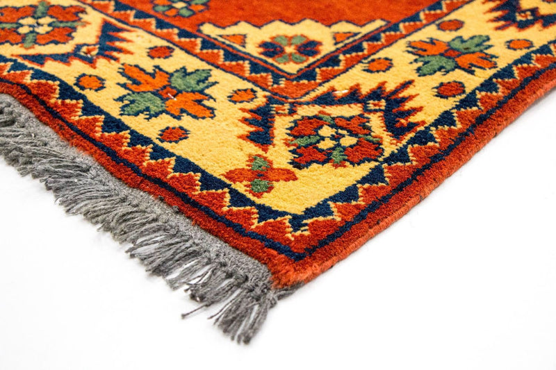 Tappeto corsia Tappeto afgano - Hatschlu - 296 x 88 cm - rosso