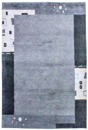 Tappeto Nepal - 180 x 124 cm - argento