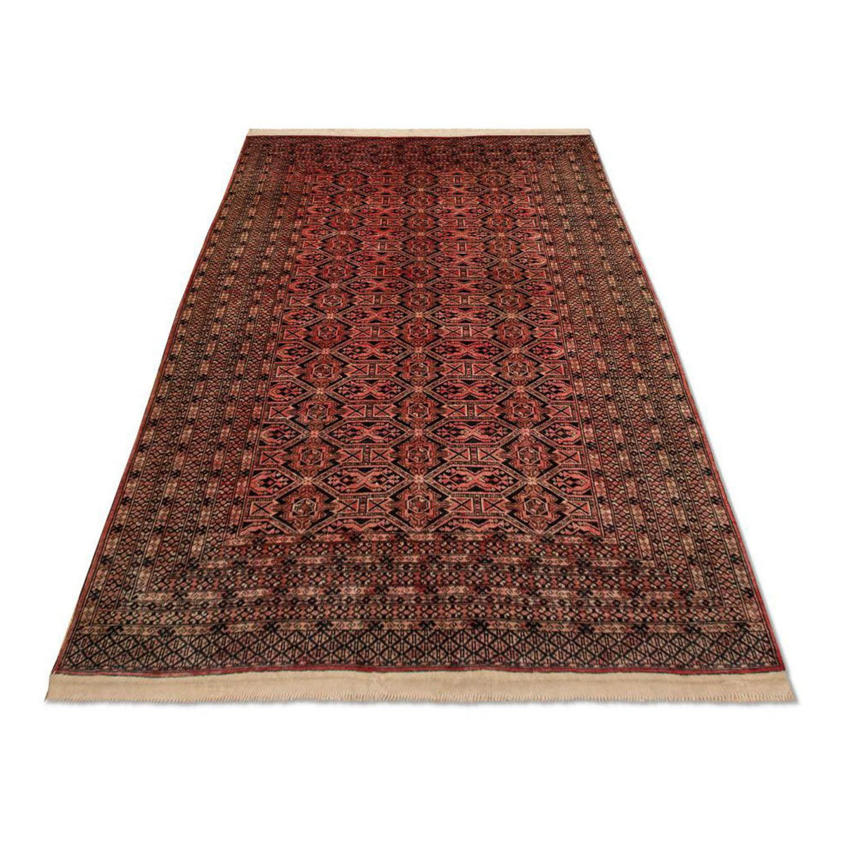 Tappeto afgano - Bukhara - 191 x 123 cm - rosso chiaro