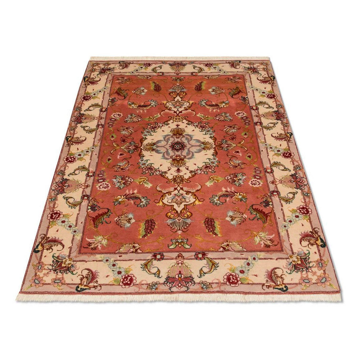 Tappeto Persero - Tabriz - Reale - 147 x 104 cm - terracotta