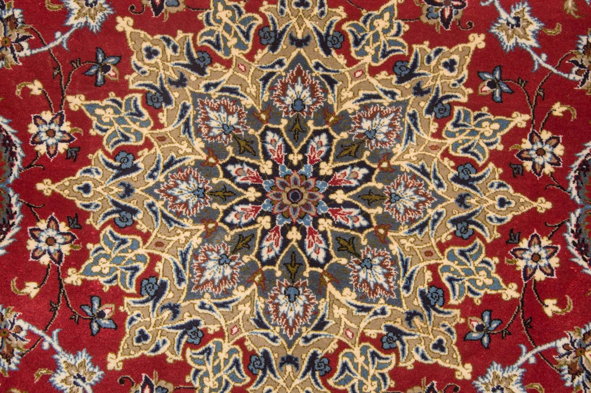 Tappeto Persero - Isfahan - Premio - 224 x 157 cm - rosso