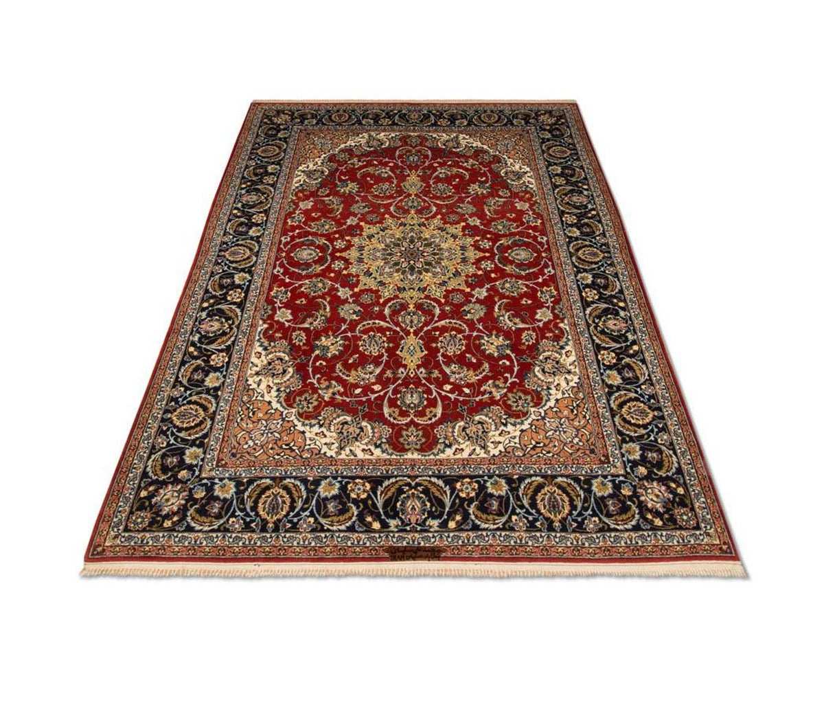 Tappeto Persero - Isfahan - Premio - 224 x 157 cm - rosso