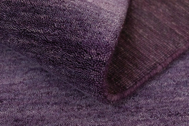 Tappeto corsia Tappeto Gabbeh - Indus - 400 x 80 cm - viola