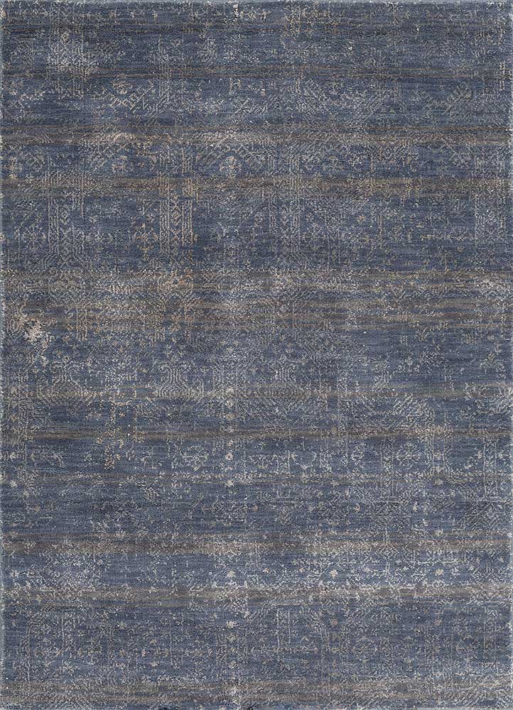 Tappeto di lana - 150 x 90 cm - blu scuro