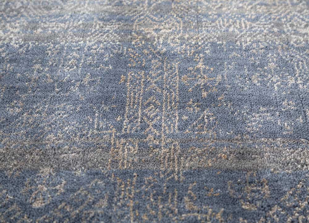 Tappeto di lana - 150 x 90 cm - blu scuro
