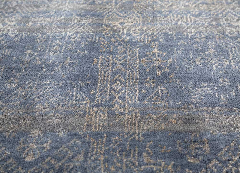 Tappeto di lana - 150 x 90 cm - blu scuro