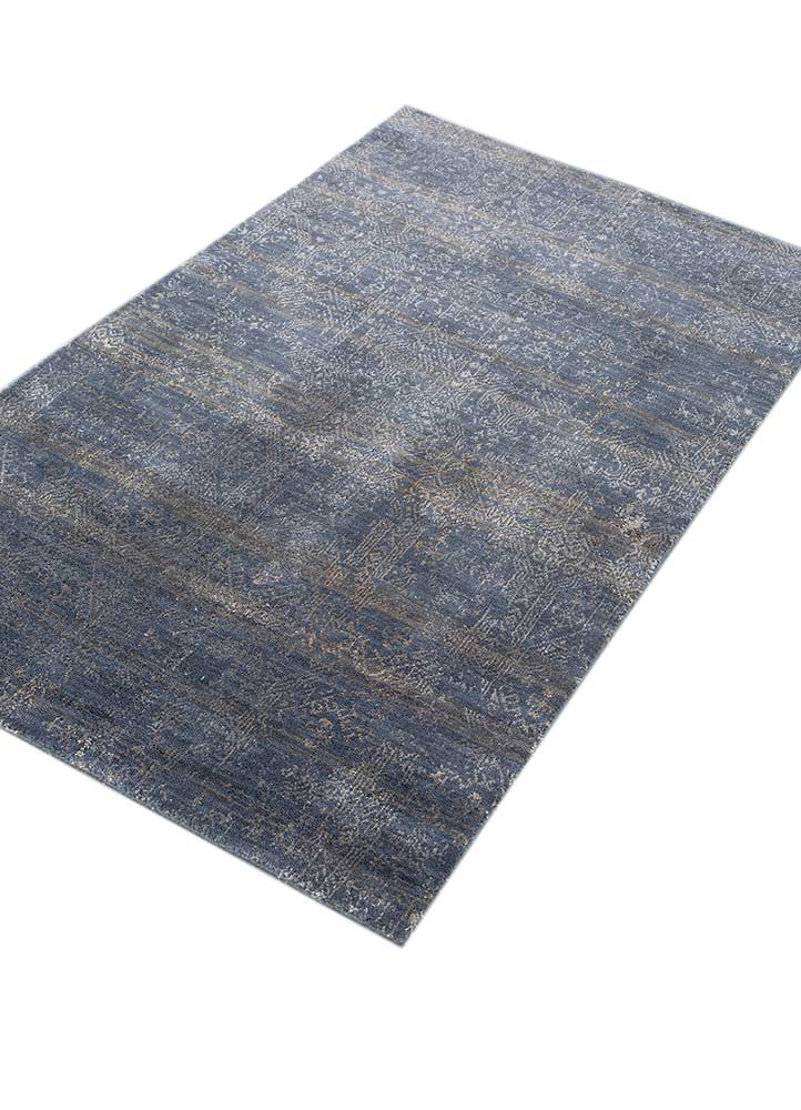 Tappeto di lana - 150 x 90 cm - blu scuro