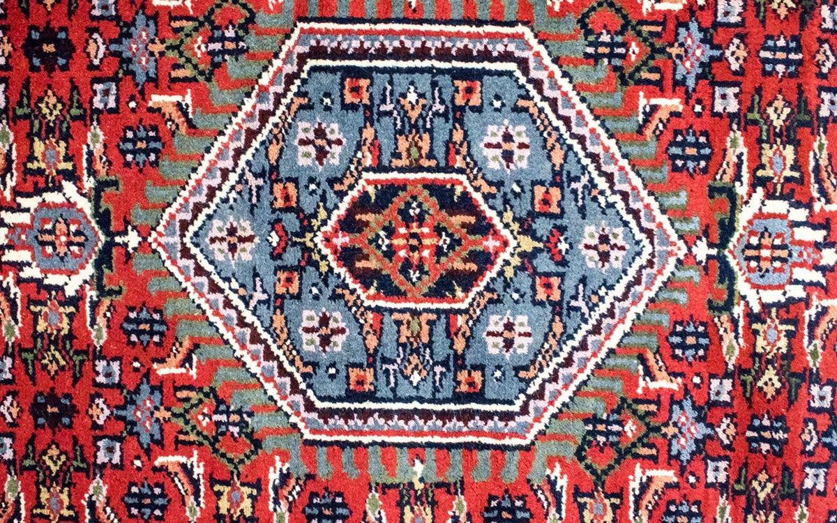 Tappeto orientale - 90 x 60 cm - rosso
