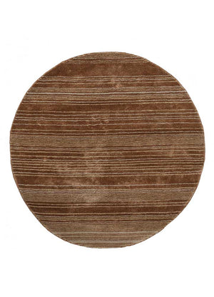 Tappeto di lana rotondo  - 120 x 120 cm - arancione