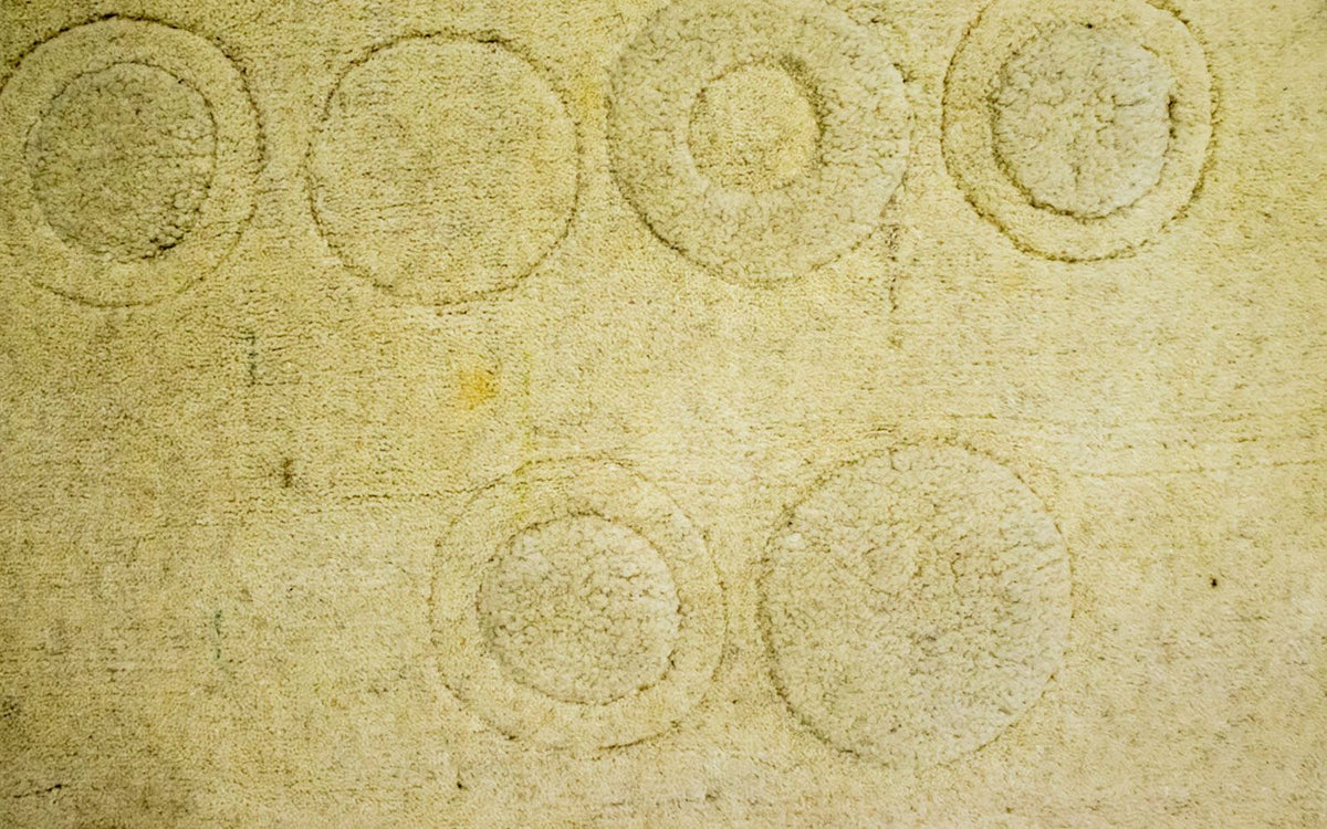 Tappeto di lana - 148 x 80 cm - beige