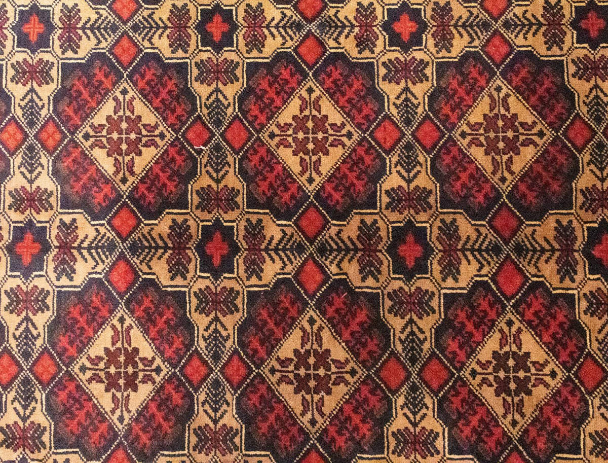 Tappeto afgano - 283 x 201 cm - marrone