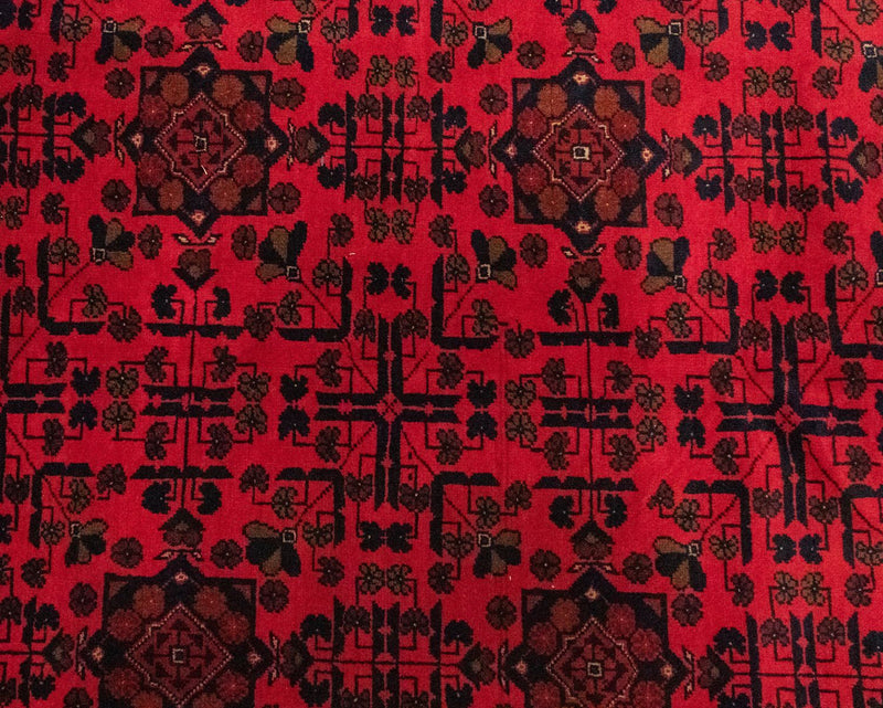 Tappeto afgano - Kunduz - 300 x 198 cm - rosso