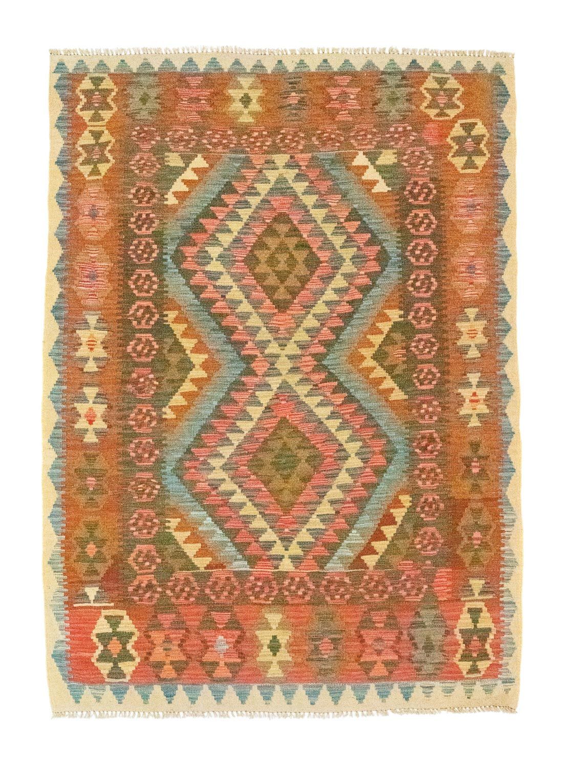Tappeto Kelim - Orientale - 196 x 154 cm - arancione