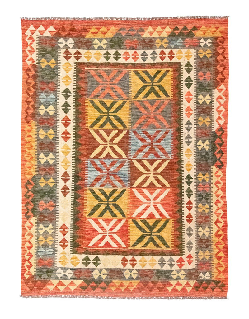 Tappeto Kelim - Orientale - 205 x 150 cm - arancione