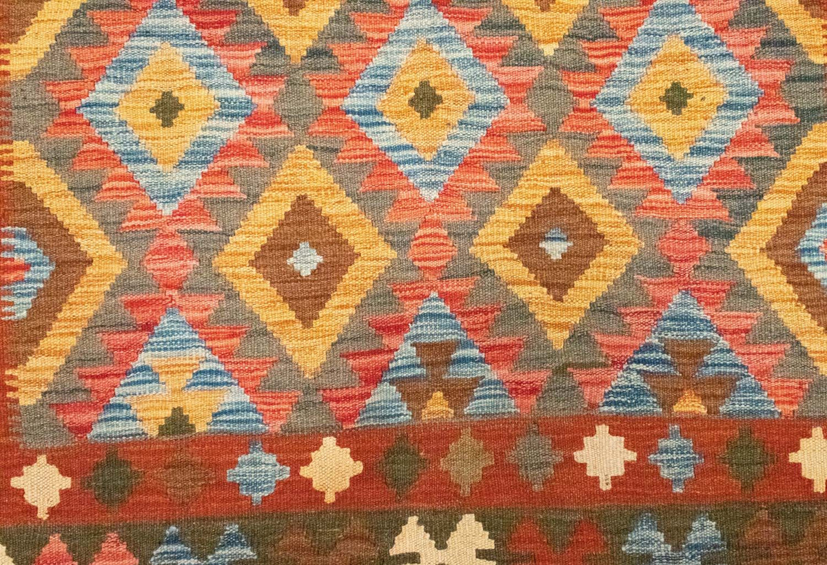 Tappeto Kelim - Orientale - 217 x 160 cm - arancione
