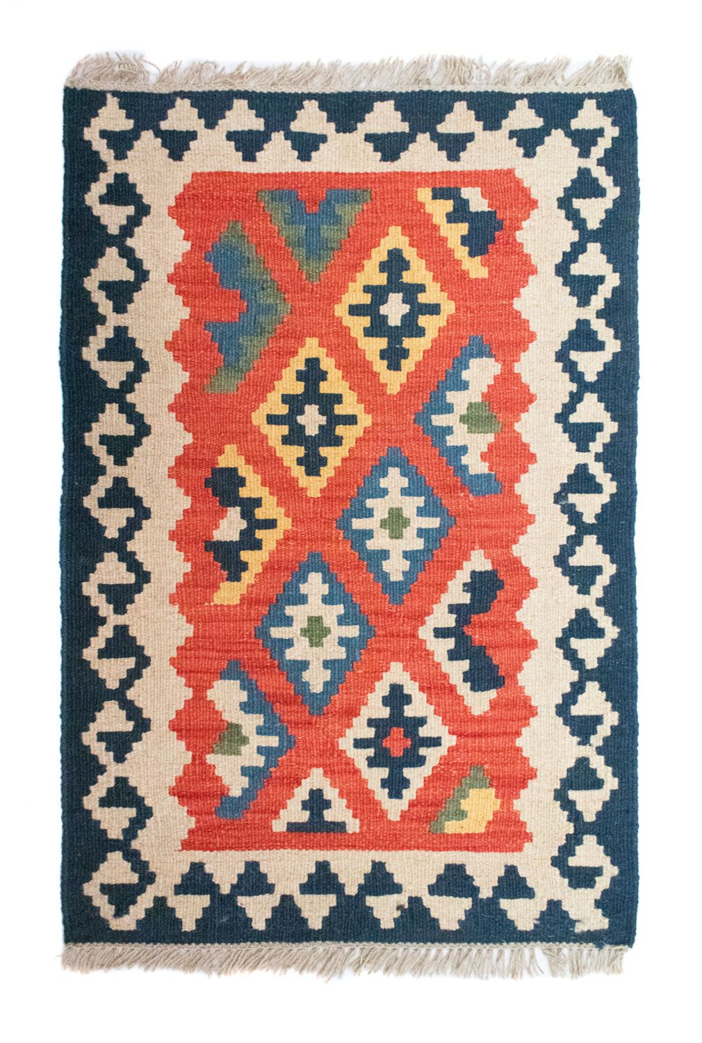 Tappeto Kelim - Orientale - 91 x 61 cm - arancione