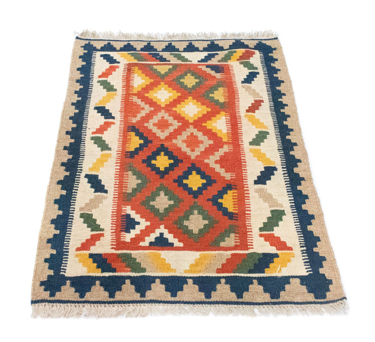 Tappeto Kelim - Orientale - 91 x 66 cm - arancione