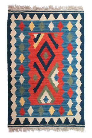 Tappeto Kelim - Orientale - 96 x 63 cm - multicolore