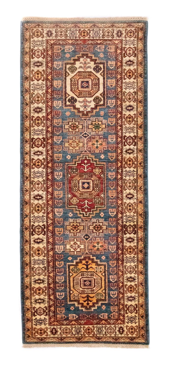 Tappeto corsia Tappeto Ziegler - Kazak - 212 x 79 cm - blu