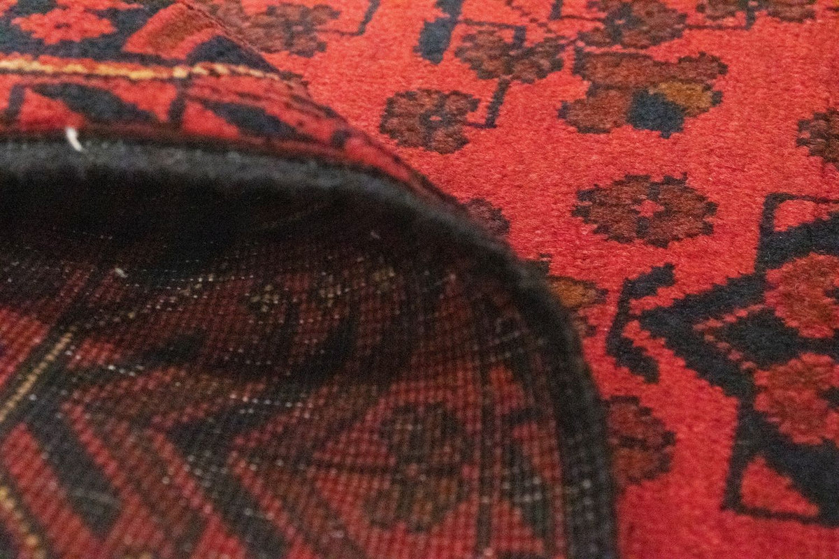 Tappeto corsia Tappeto afgano - Kunduz - 189 x 75 cm - rosso