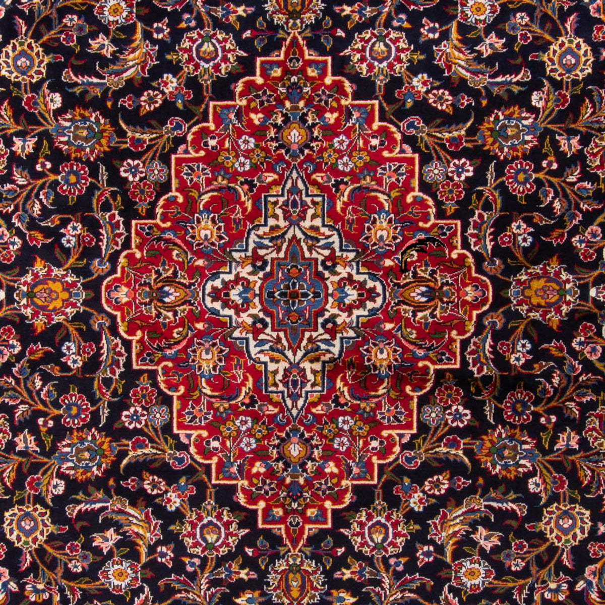 Tappeto Persero - Keshan - 425 x 318 cm - blu scuro