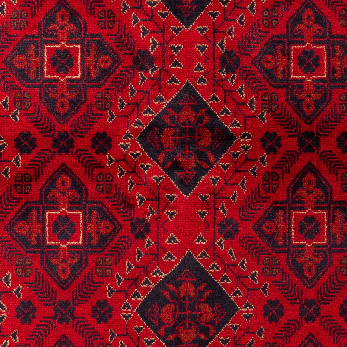 Tappeto afgano - Kunduz - 199 x 126 cm - rosso scuro