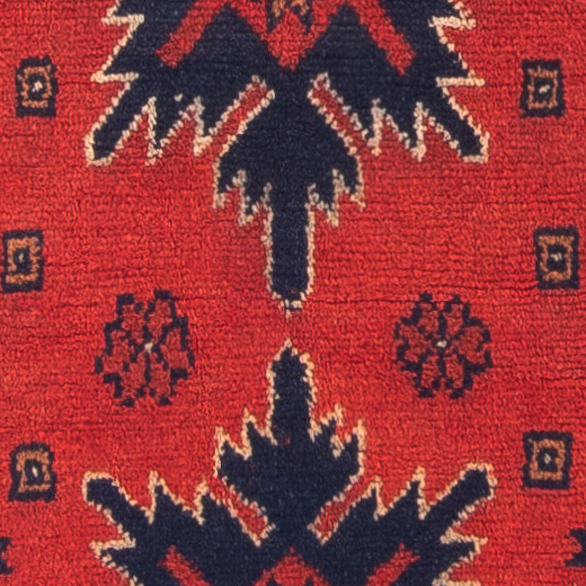 Tappeto afgano - Kunduz - 98 x 49 cm - rosso scuro