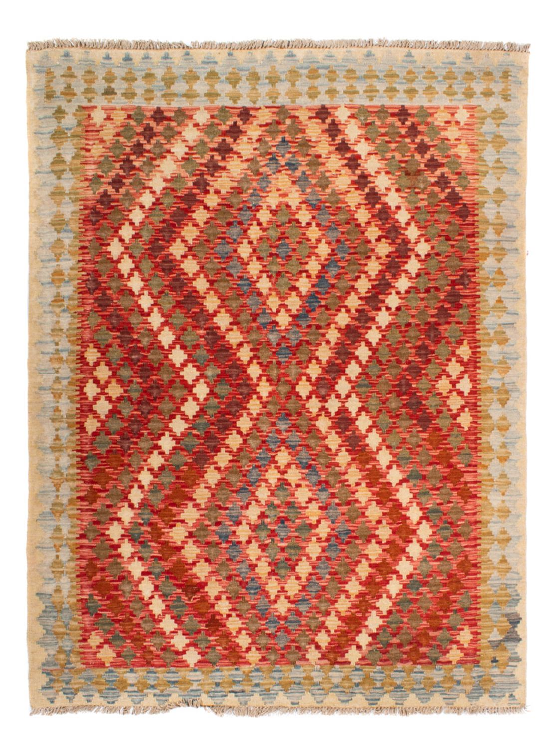Tappeto Kelim - Splash - 193 x 148 cm - multicolore