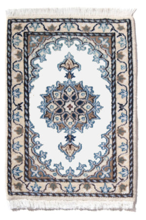 Tappeto Persero - Nain - 60 x 40 cm - blu chiaro